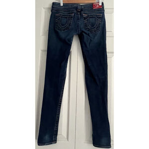 Vintage True Religion World Tour Stella Dark Wash Skinny‎ Jeans Women’s 26x31